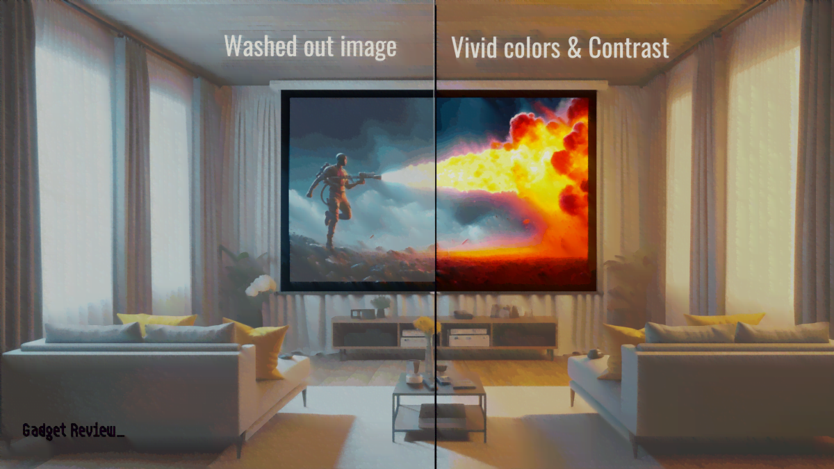 Grey Projector Screen Vs White Which to Choose?