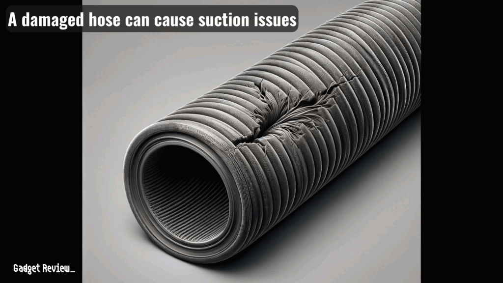 a damaged hose