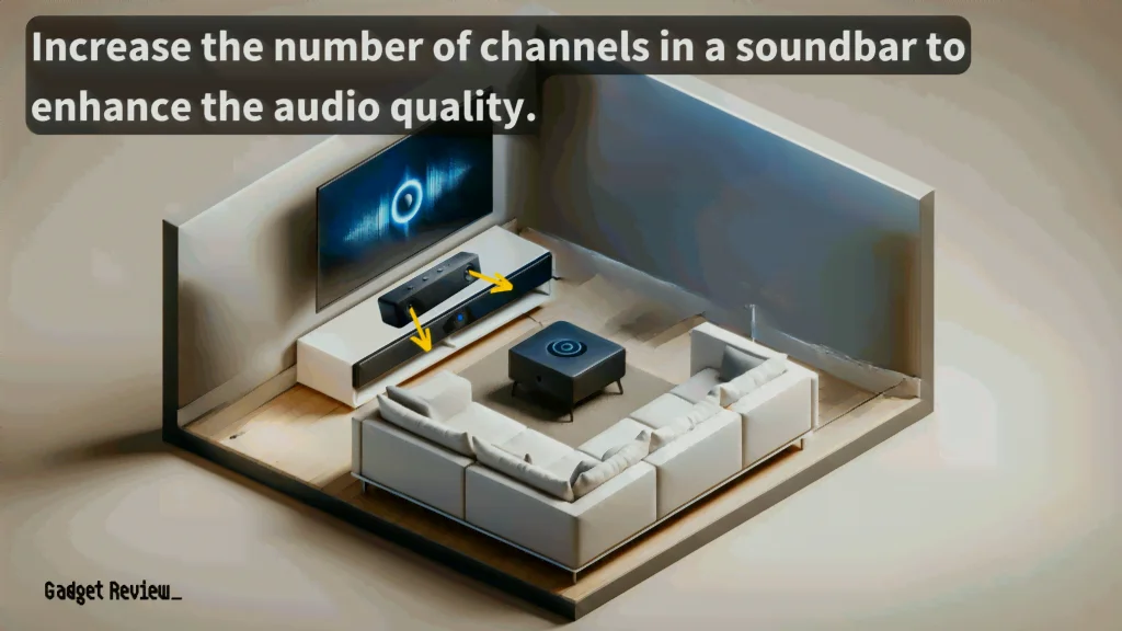 Increase the number of channels in a soundbar to enhance the audio quality.