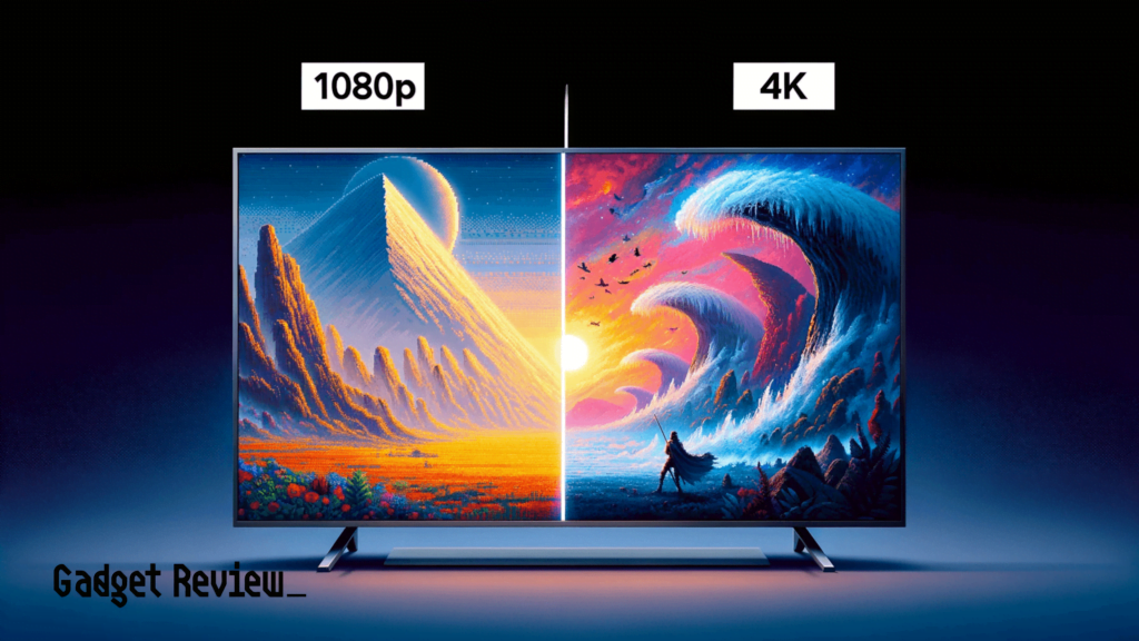 Comparison of 1080p and 4k.