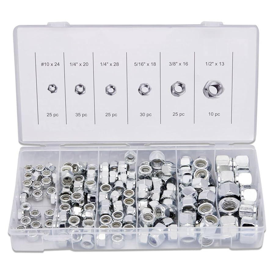 150-piece nylon lock nut