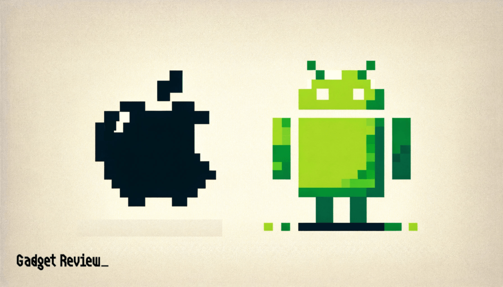 Apple and Android icons