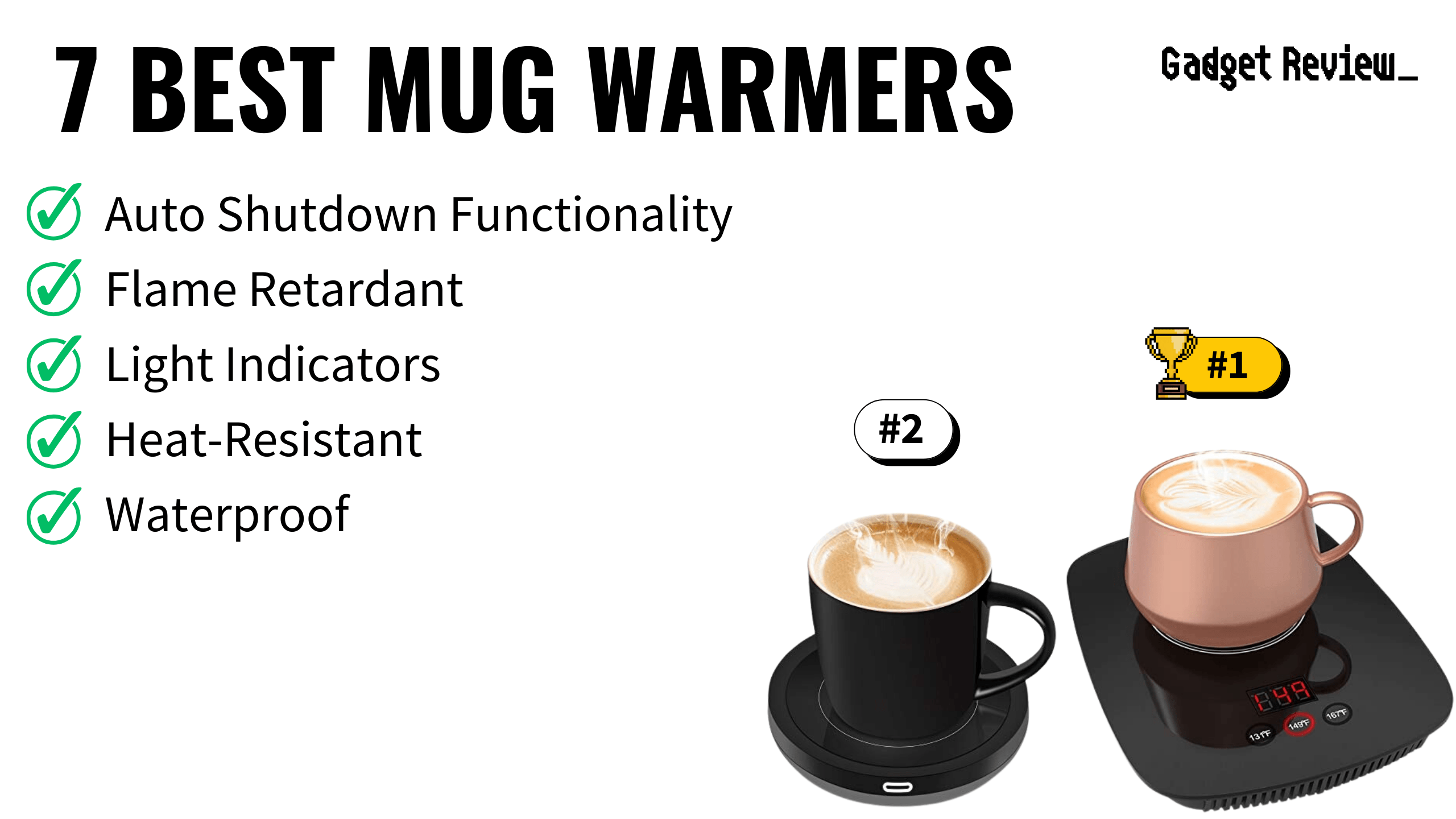 best mug warmer featured image that shows the top three best kitchen product models