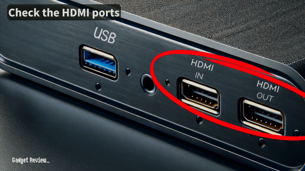 Check the HDMI Port