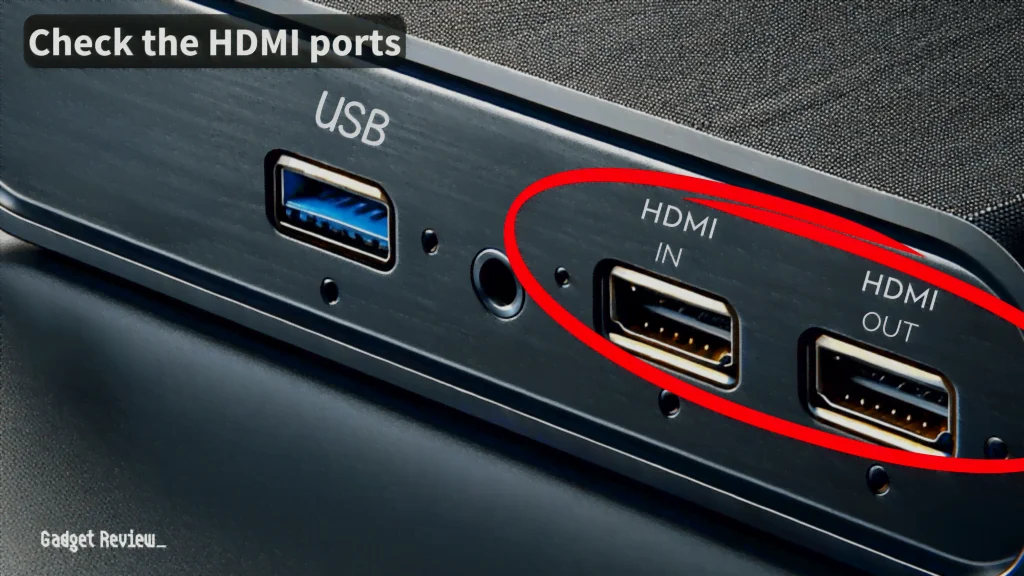 Check the HDMI Port