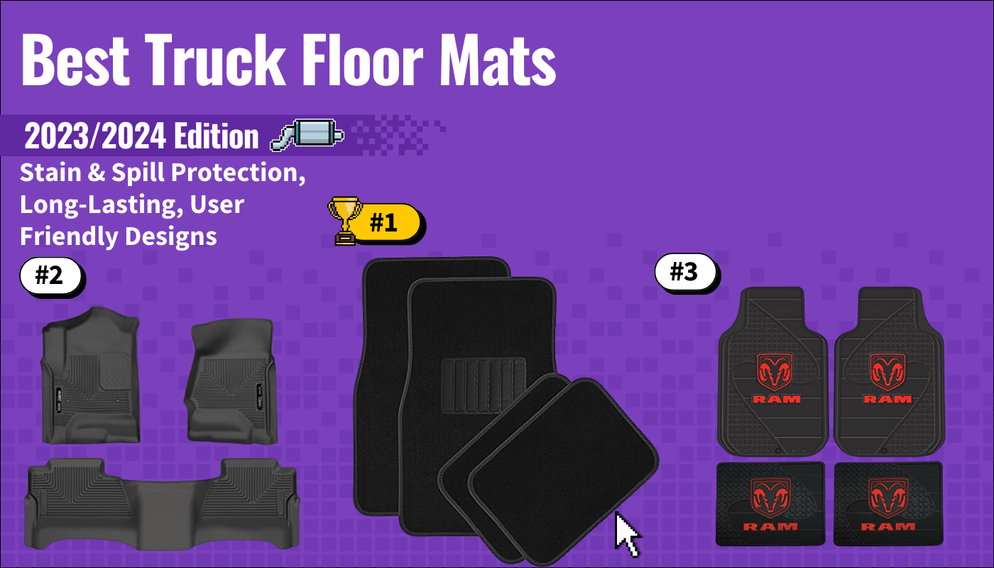 best truck floor mats featured image that shows the top three best car accessorie models