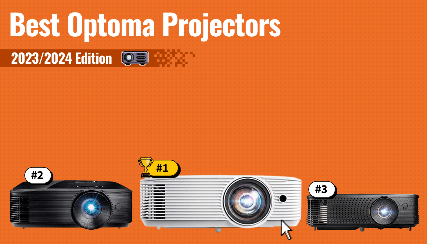 best optoma projectors featured image that shows the top three best projector models