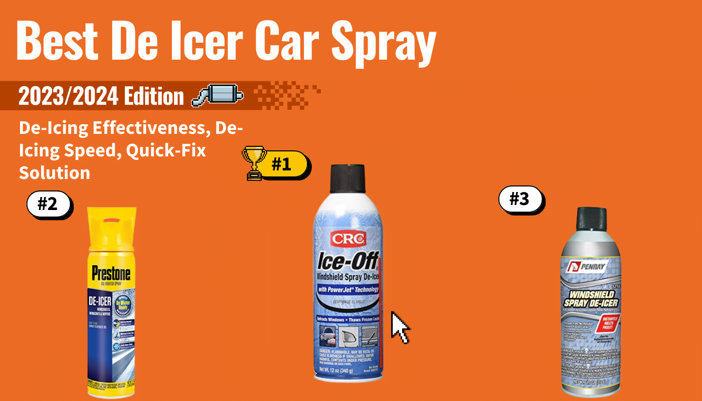 best de icer car spray featured image that shows the top three best car accessorie models