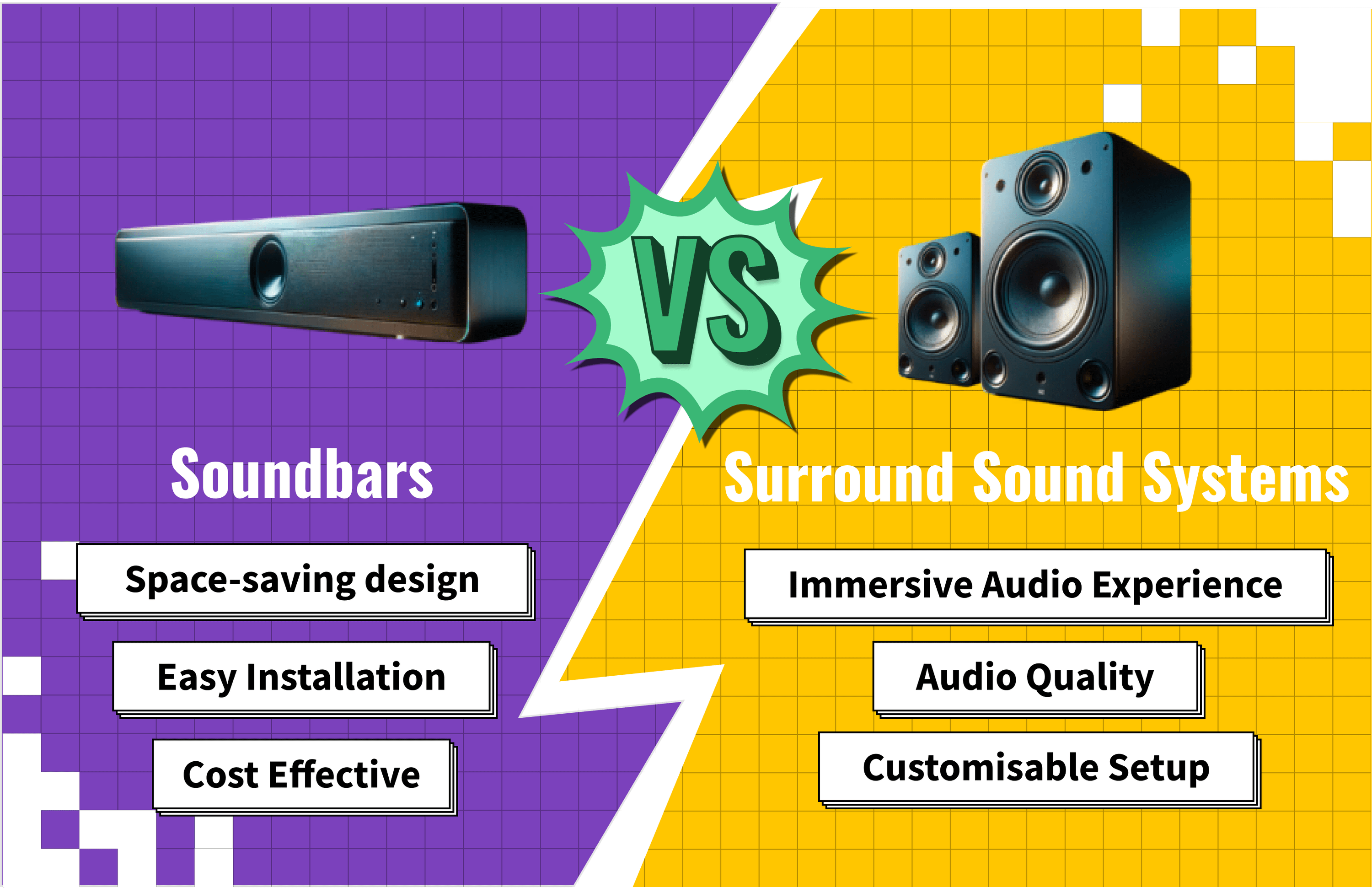 Soundbar VS Surround Sound System