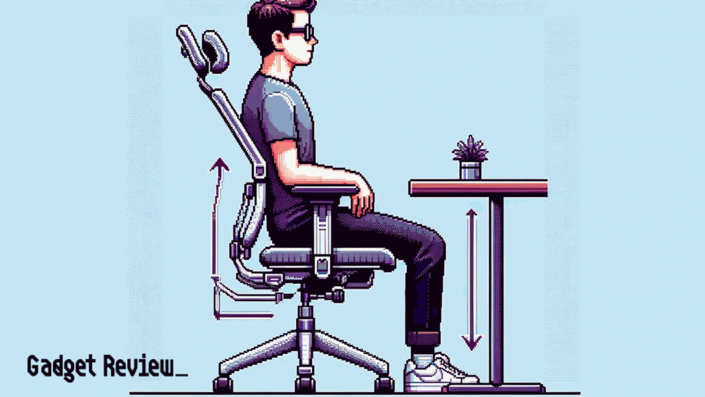 man sitting properly on a chair.
