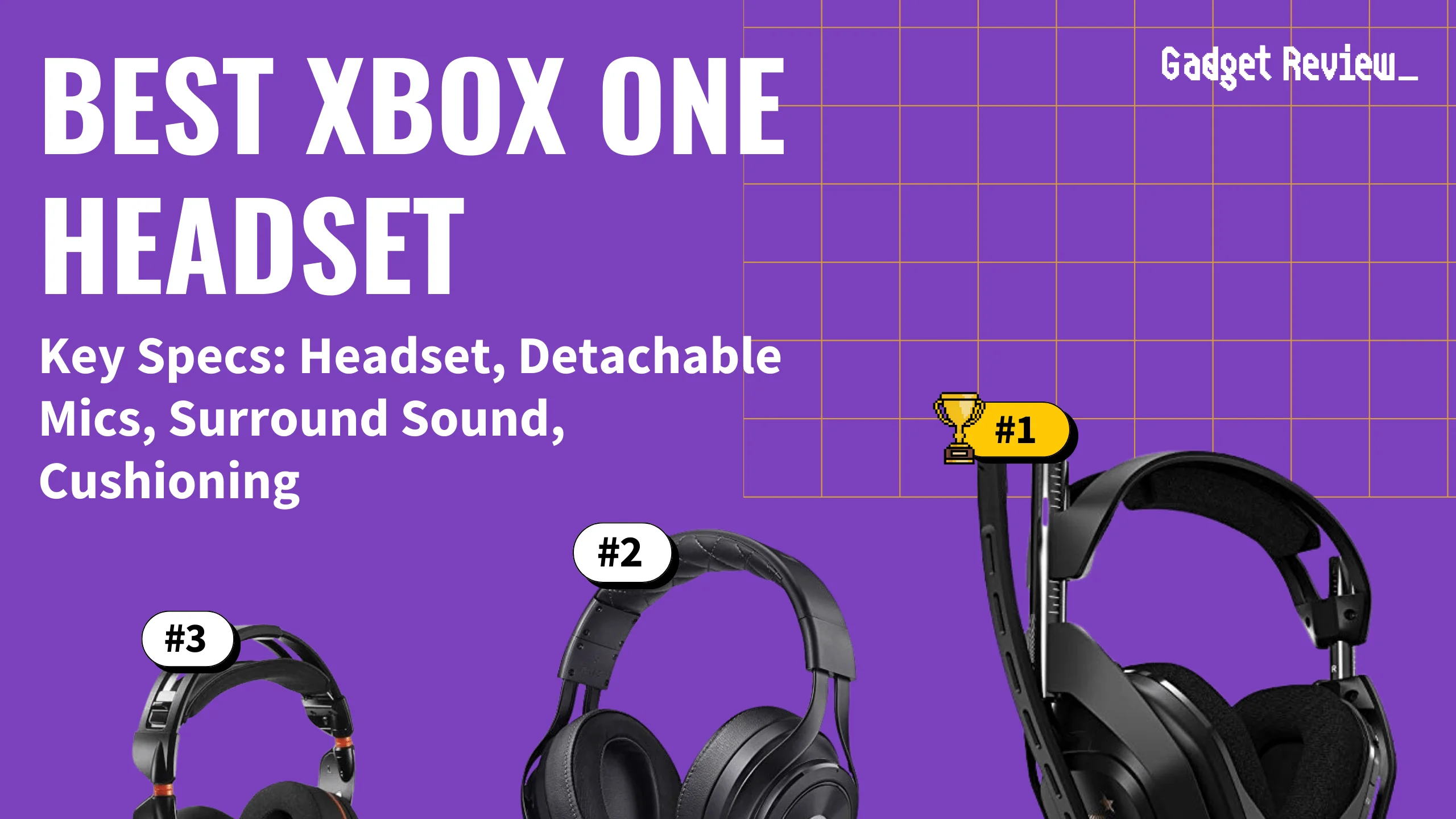 best xbox one headset featured image that shows the top three best gaming headset models