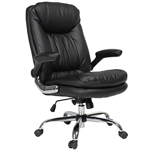 Home,Comfortable Adjustable Arms,Lumbar Support,Headrest and Wheels YAMASORO Ergonomic Executive Office Chair Big and Tall for Heavy People,Black PU Leather Computer Desk Chairs for Adults 