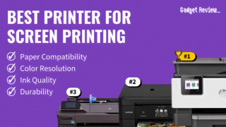 best bluetooth printer featured image that shows the top three best printer models