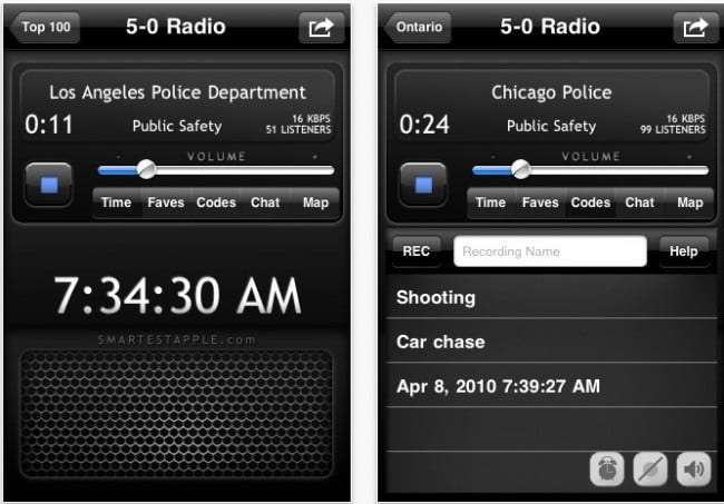 5 0 Police Scanner iPhone App 650x453 1