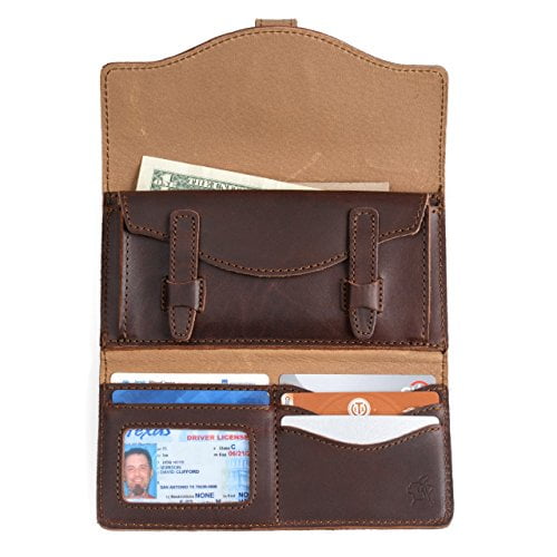 Saddleback Leather Long Trifold Wallet