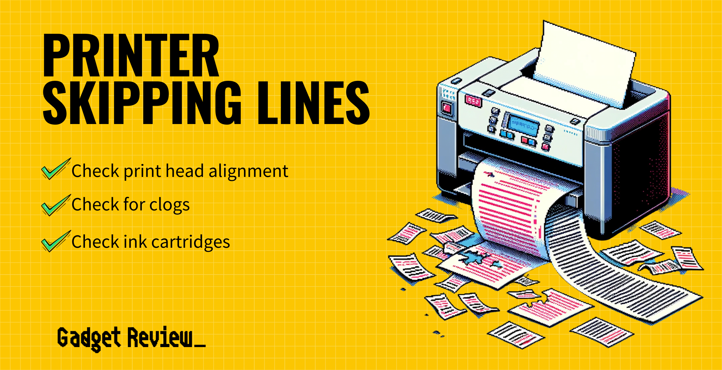 printer skipping lines guide