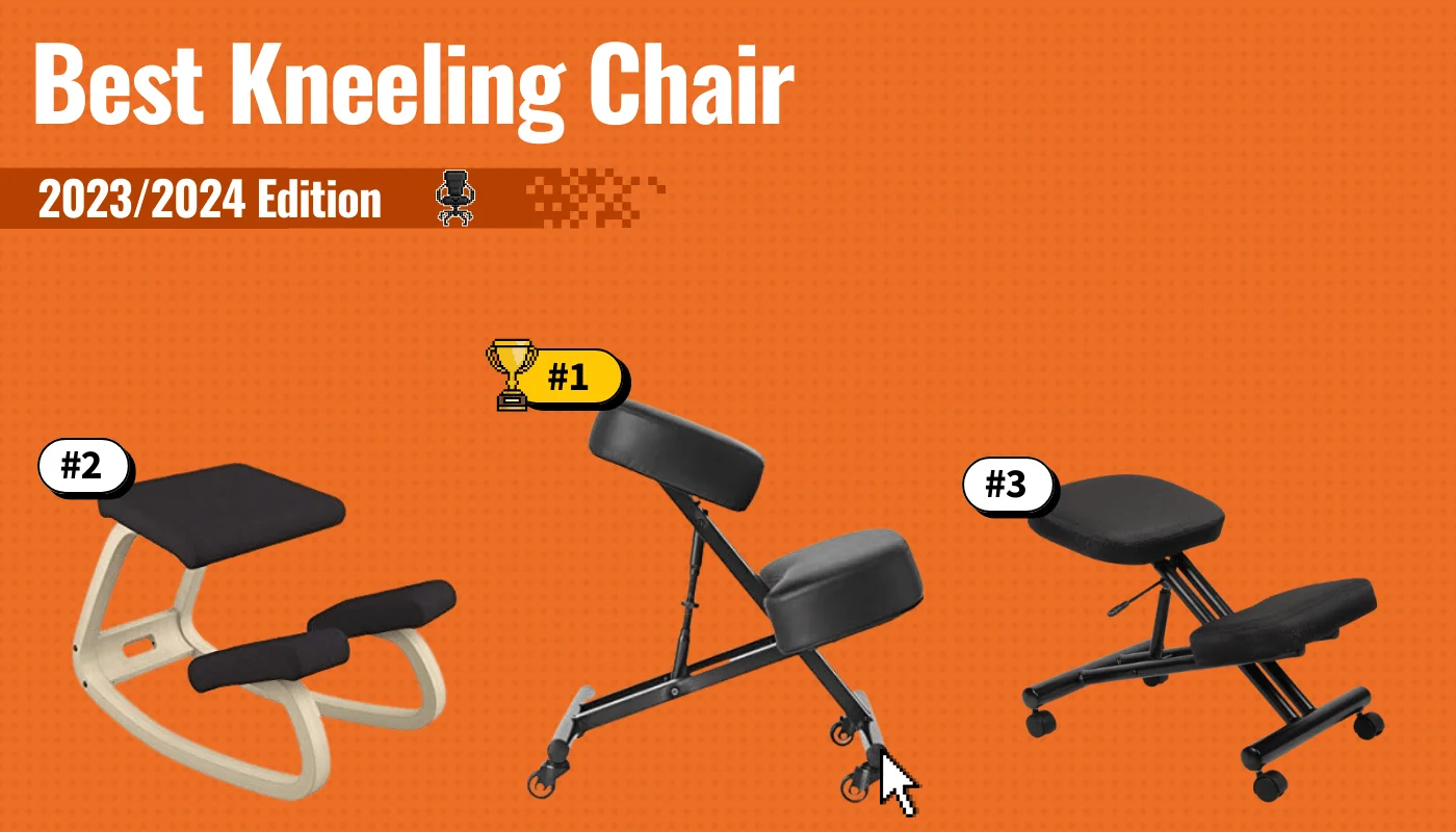 best kneeling chair featured image that shows the top three best office chair models