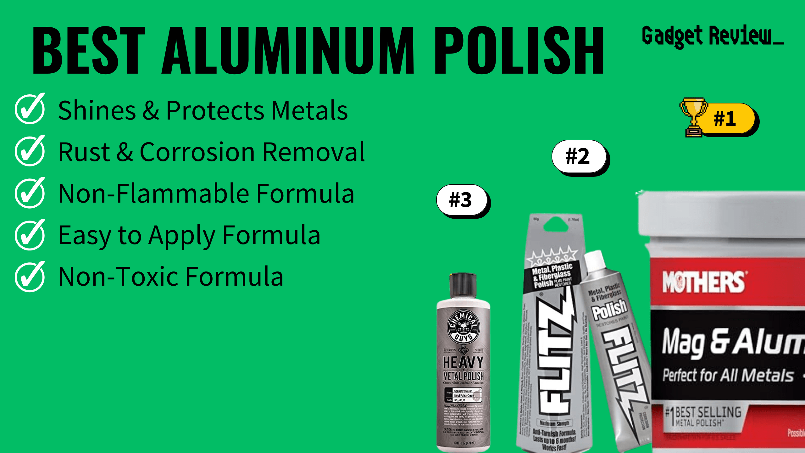 MOTHERS 05101 Mag & Aluminum Polish 2 PACK - Shines & Protects