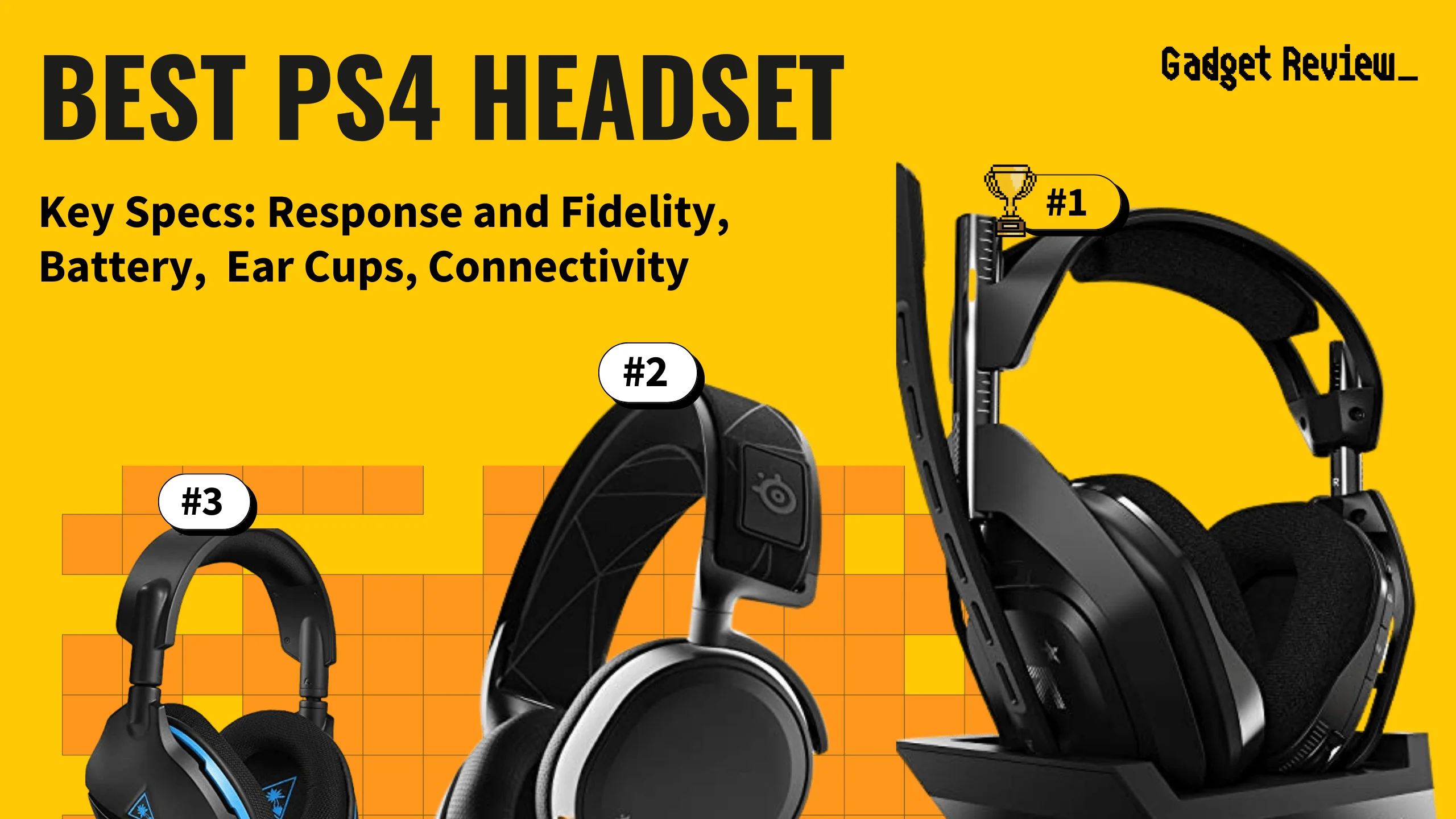 best ps4 headset featured image that shows the top three best gaming headset models