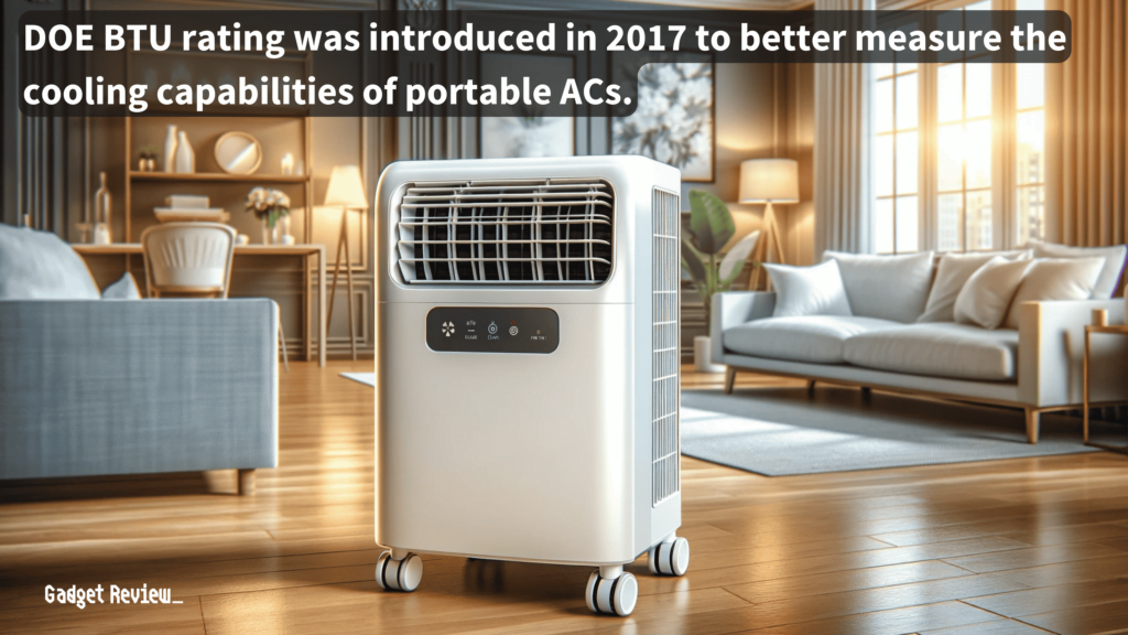 A portable AC unit placed in the drawing room.
