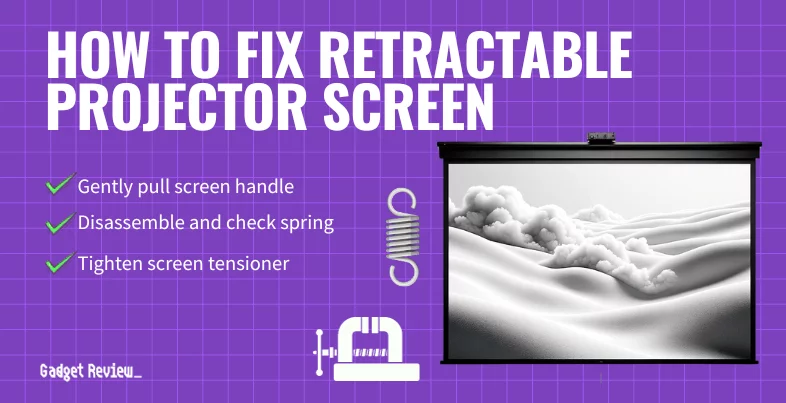 How to Fix a Retractable Projector Screen