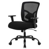 BestOffice 400lbs Wide Seat Desk Computer Lumbar Support Adjustable Arms Task Rolling Swivel Mesh Executive High Back Ergonomic Chair  Review