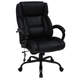 Big & Tall Heavy Duty Executive Chair 500 Lbs Heavyweight Rated Black PU Leather Task Rolling Swivel Ergonomic Executive Office Chair  Review