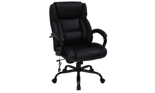 Big & Tall Heavy Duty Executive Chair 500 Lbs Heavyweight Rated Black PU Leather Task Rolling Swivel Ergonomic Executive Office Chair  Review