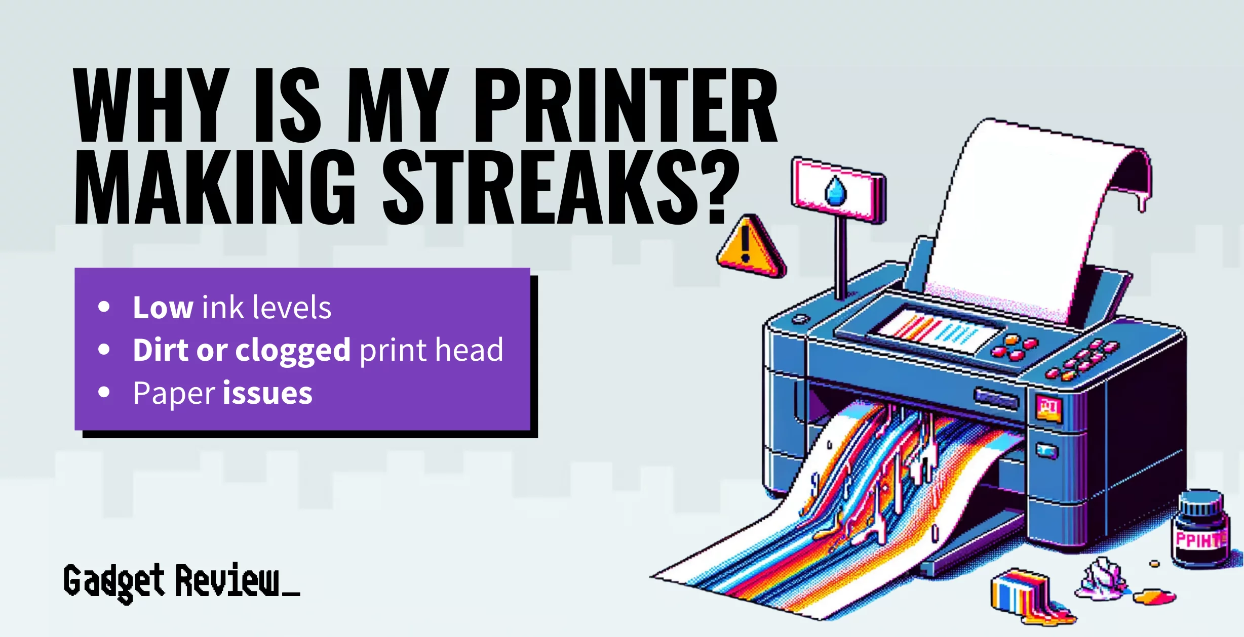 why is my printer making streaks guide
