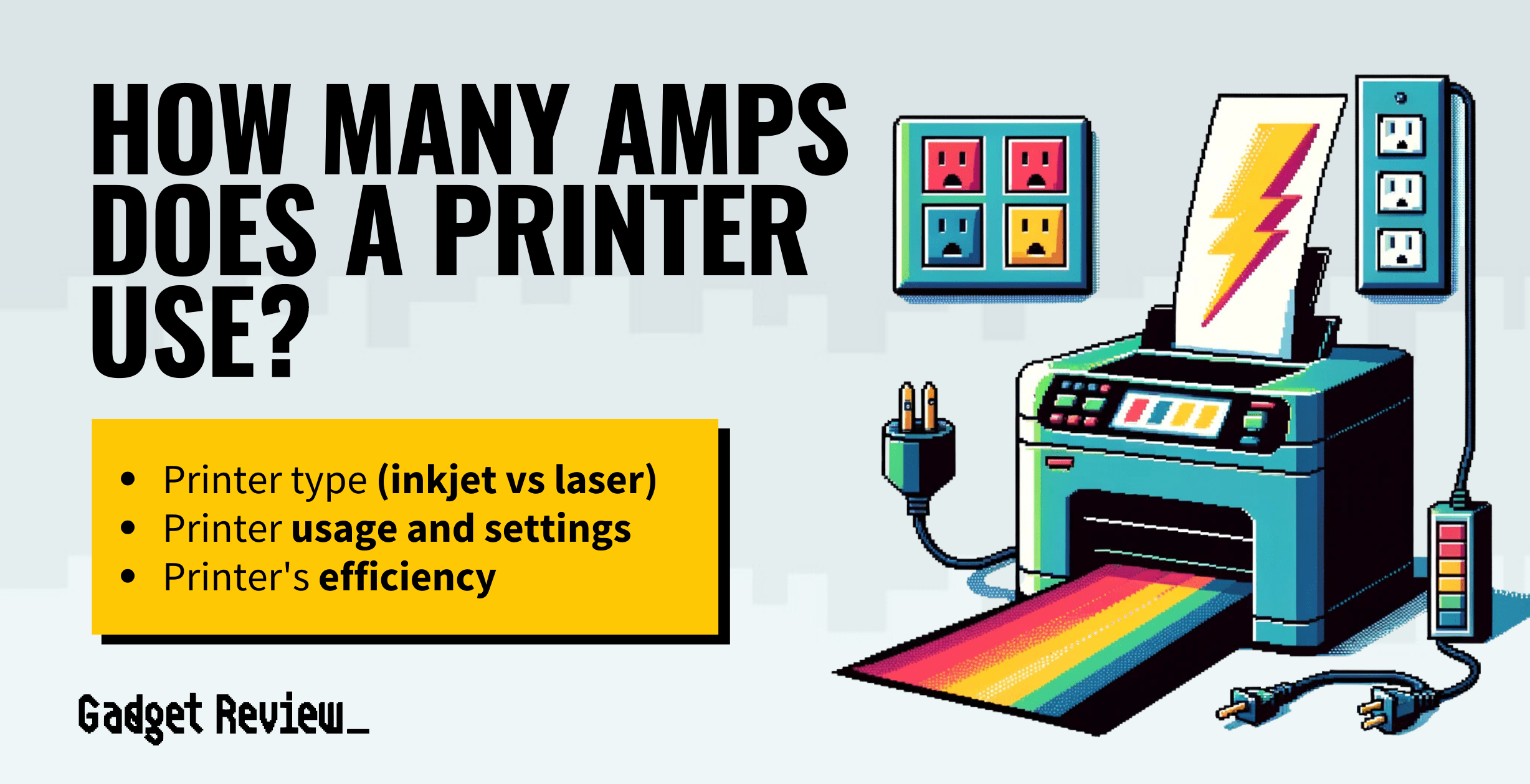 how many amps does a printer use guide