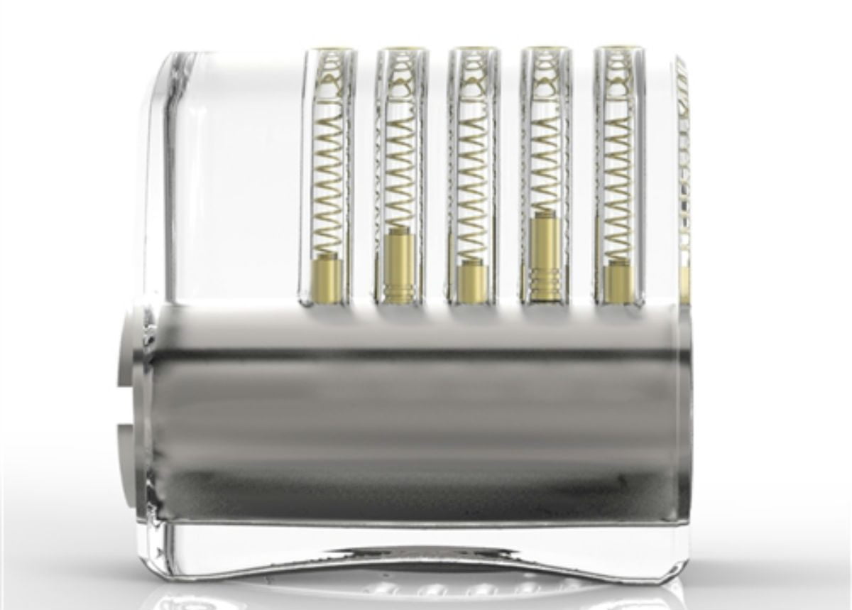 Clear Acrylic Lock, side view