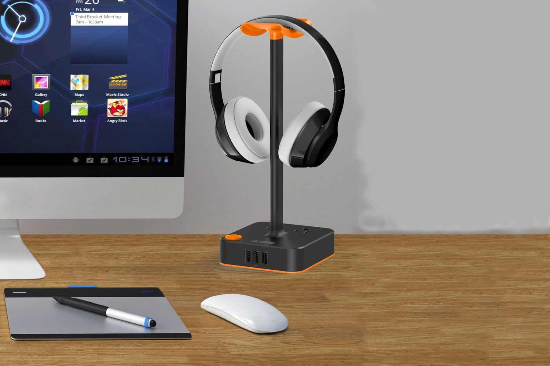 Cozoo Headphone Stand With USB Charger Review ~ | Gadget Review