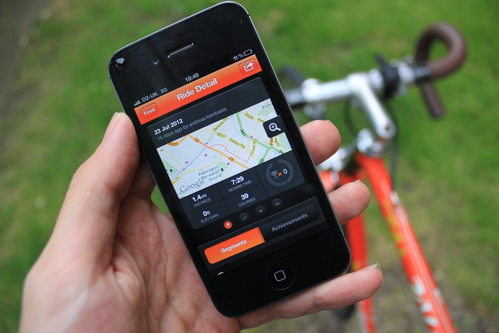 Cyclist planning route
