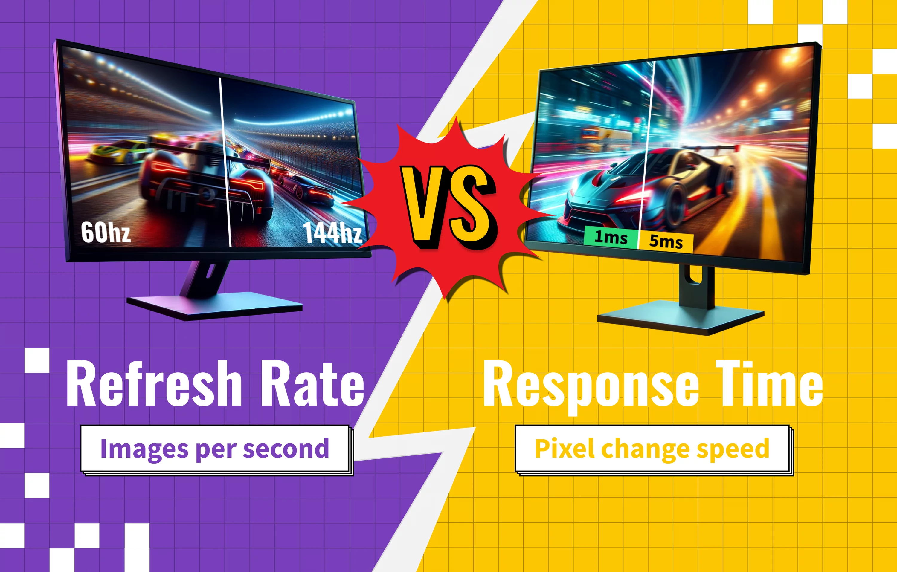 Refresh Rate vs Response Time on a Computer Monitor