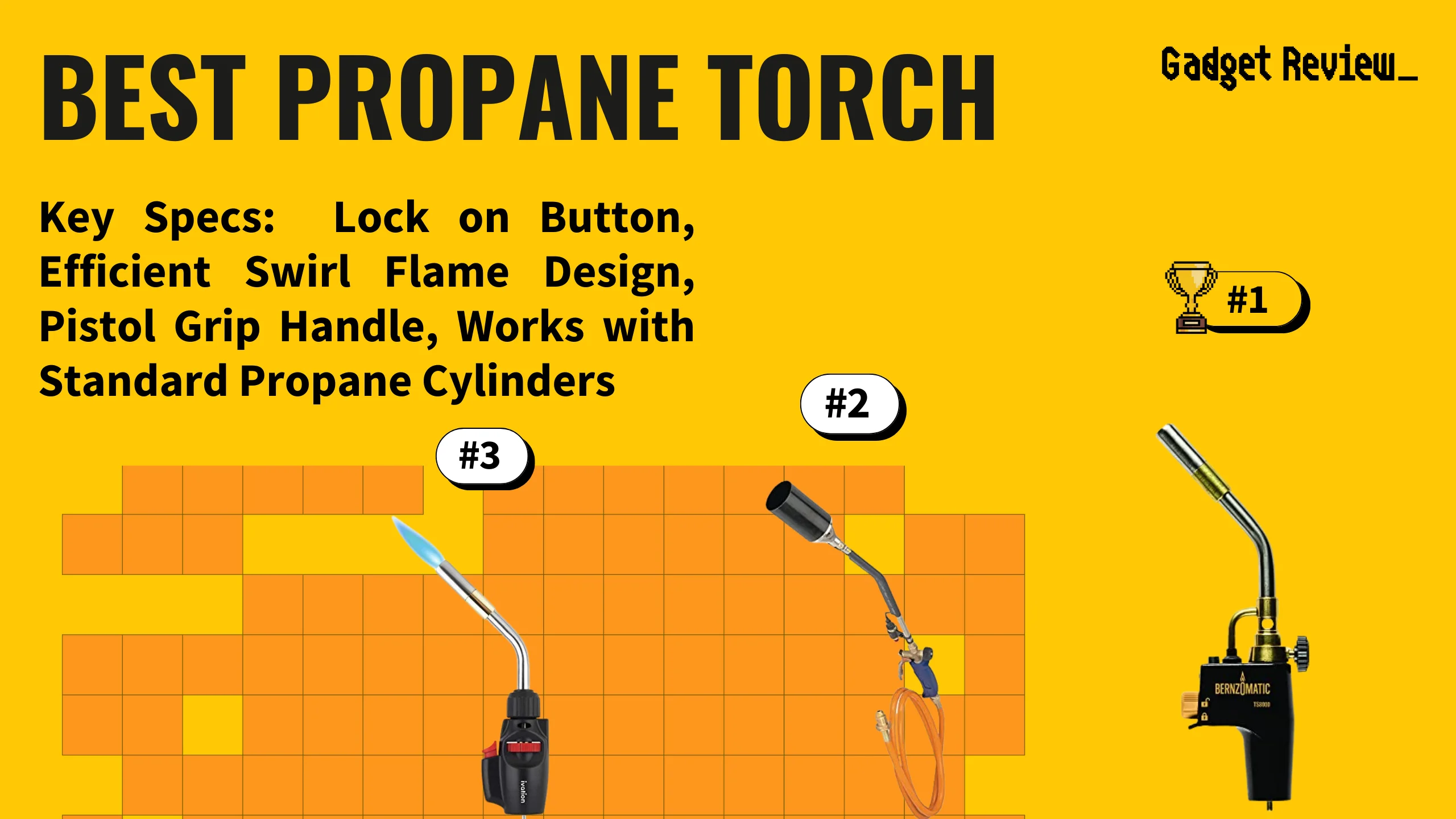 best propane torch featured image that shows the top three best tool models