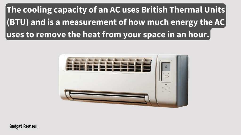 Discovering the BTU rating of an air conditioner