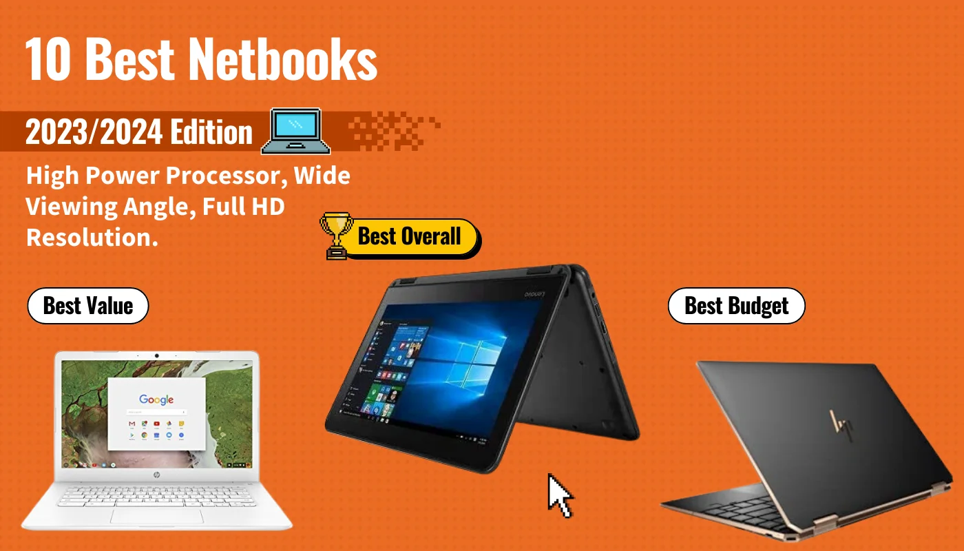 best netbook featured image that shows the top three best laptop models