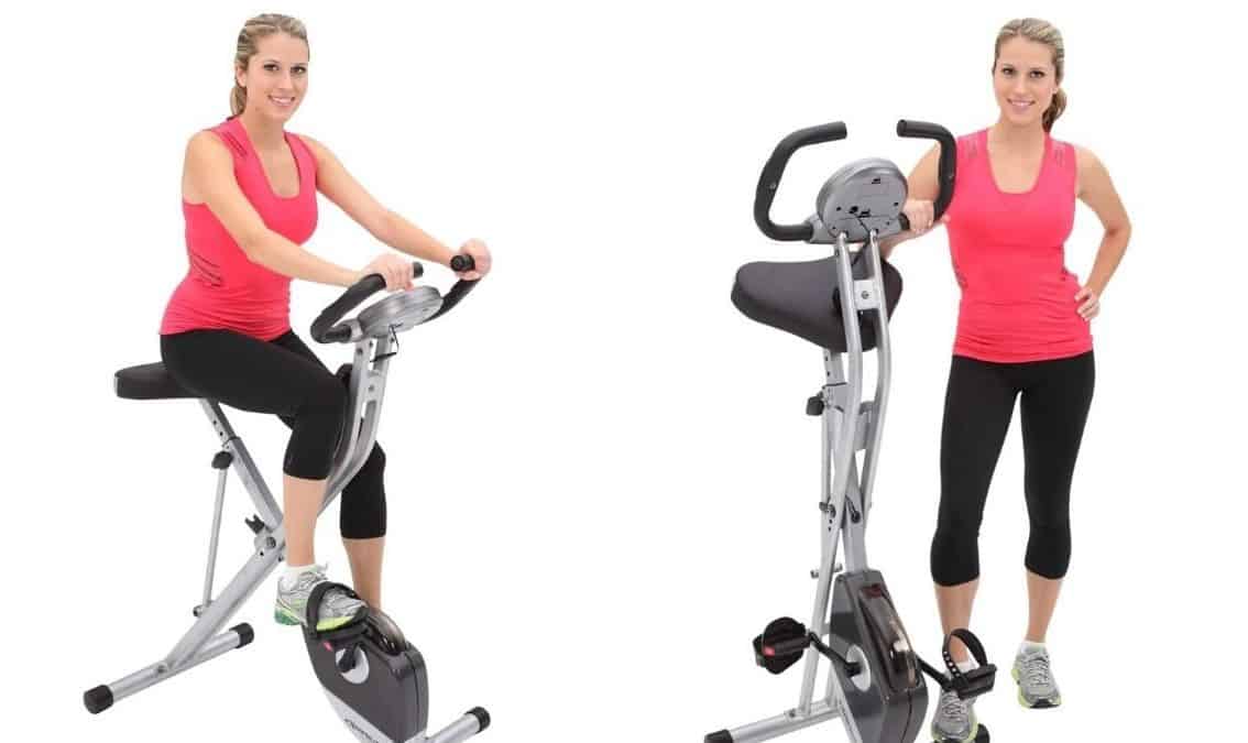 Details about   Exerpeutic Folding Magnetic Upright Exercise Bike Pulse Compact Indoor Gym US 