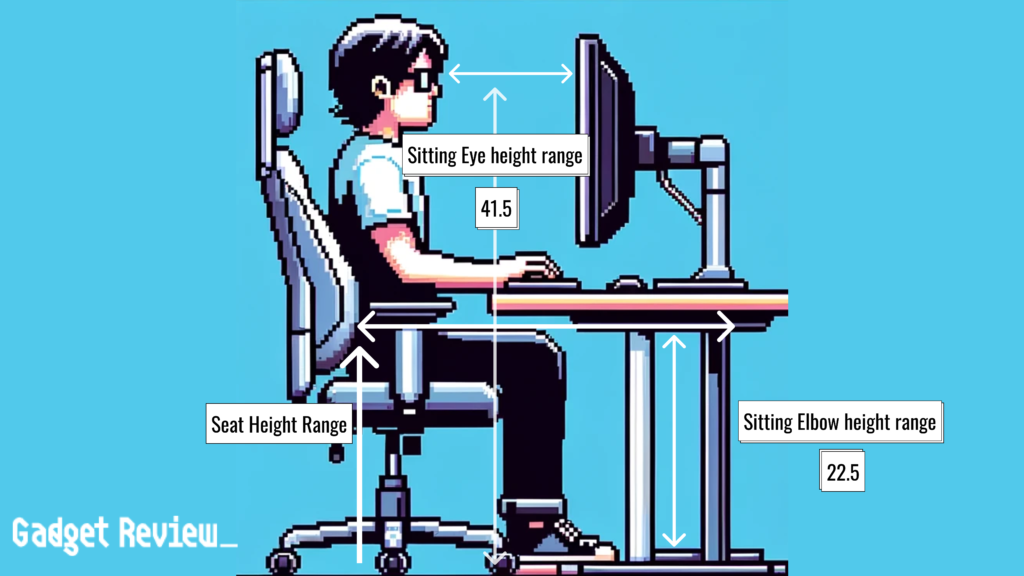 Correct ergonomic sitting position.