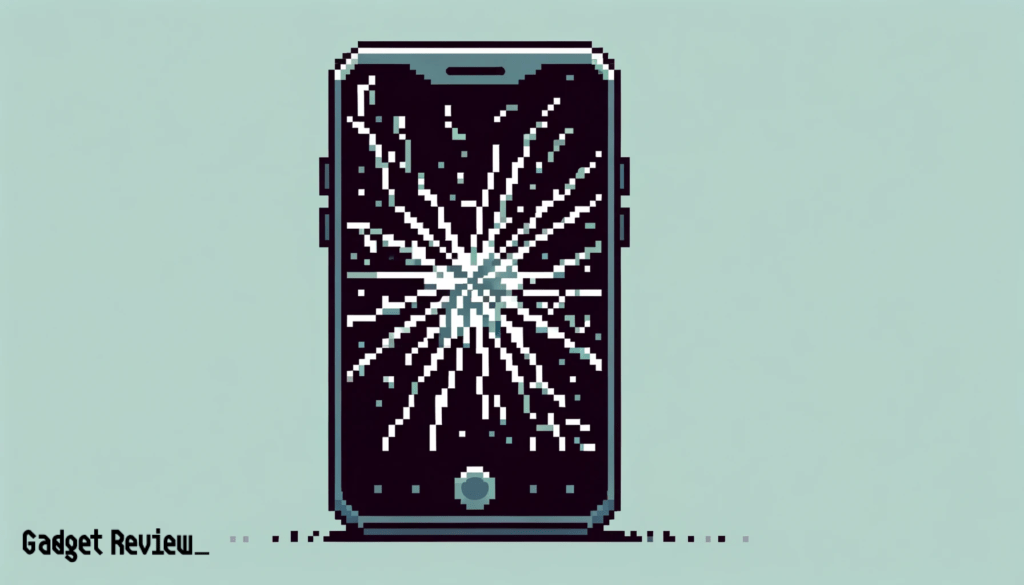 Phone with a cracked screen