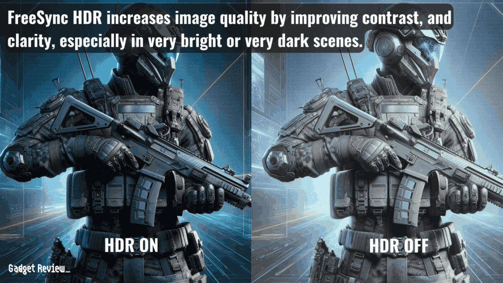 FreeSync HDR On vs Off
