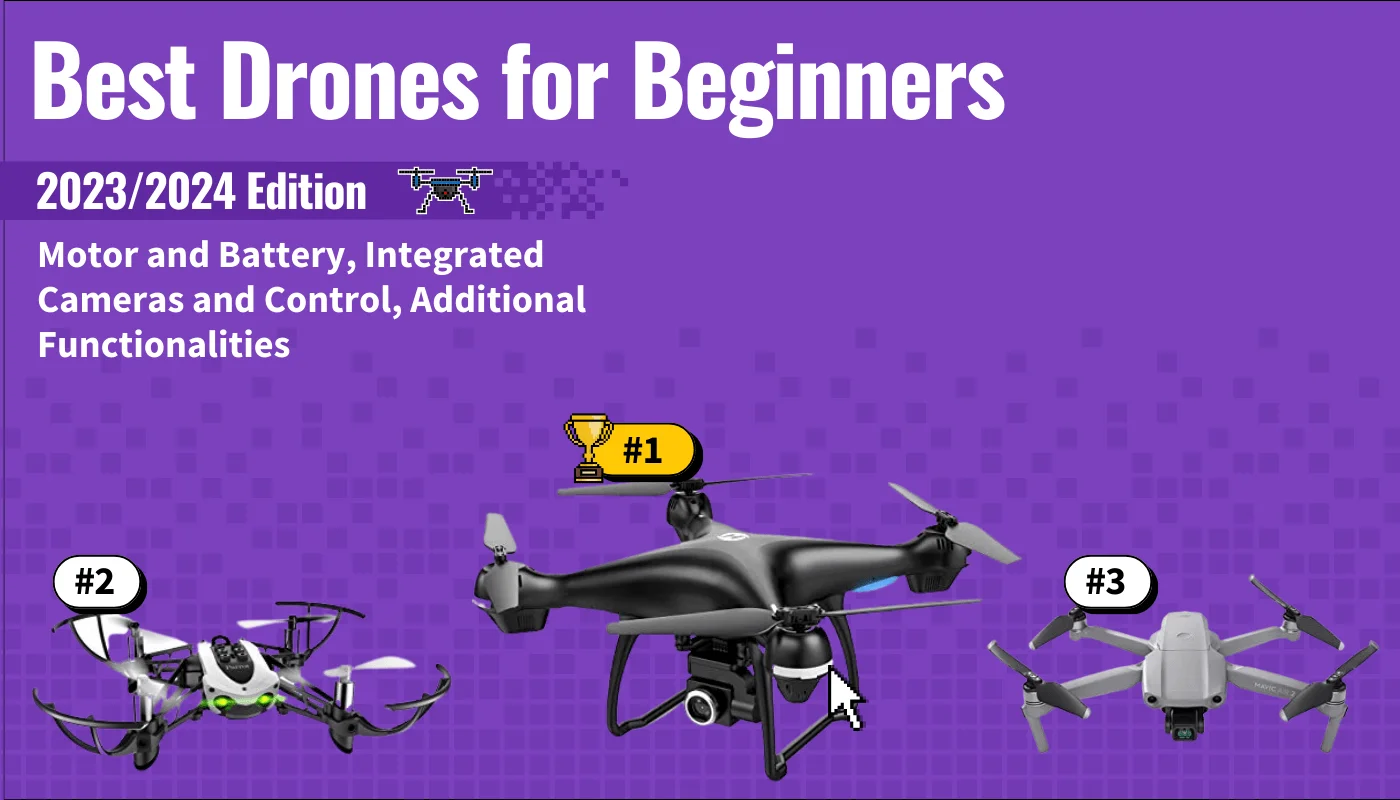 best drones beginners featured image that shows the top three best drone models