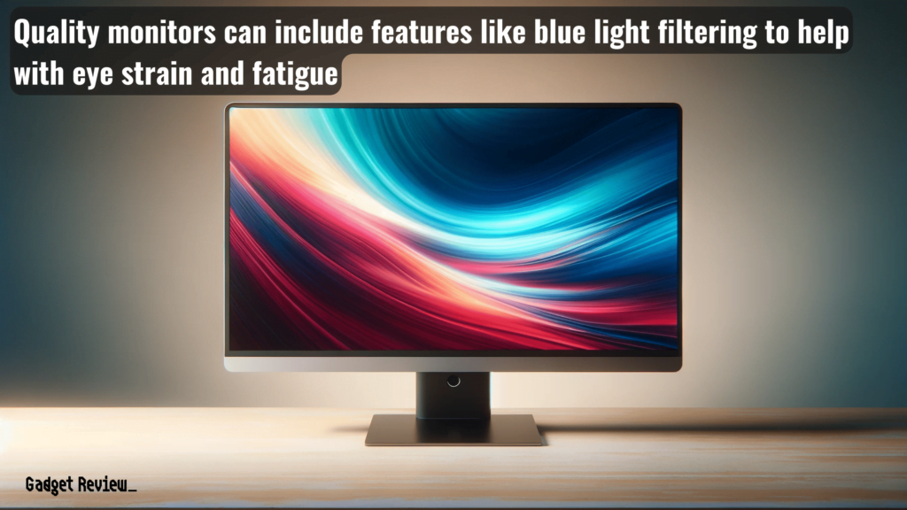 A good quality monitor with a blue light filter