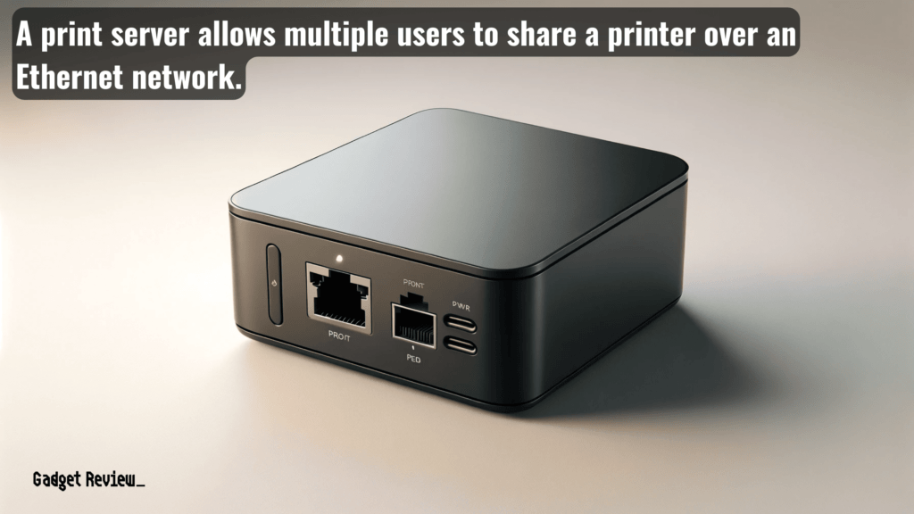 A print server device.