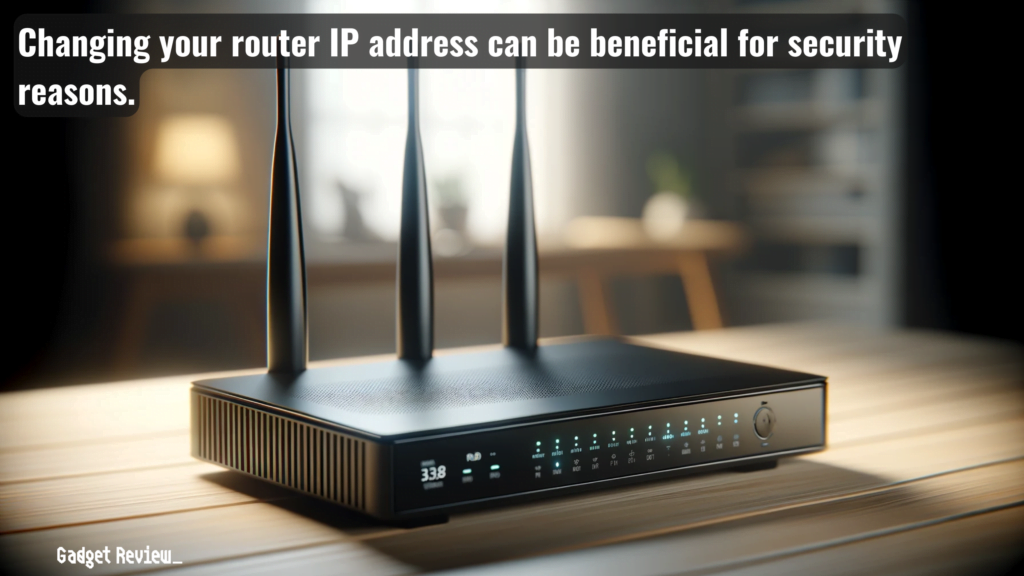 A traditional router placed on a table.