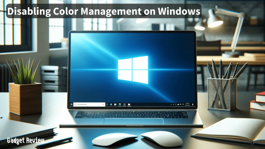 laptop with windows logo