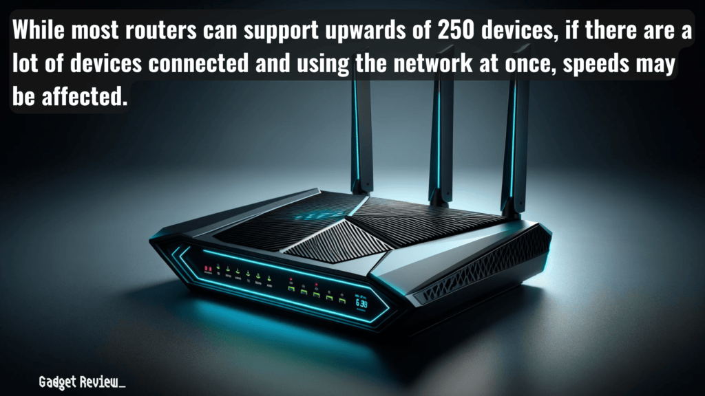 A Wi-Fi router with multiple antennas 