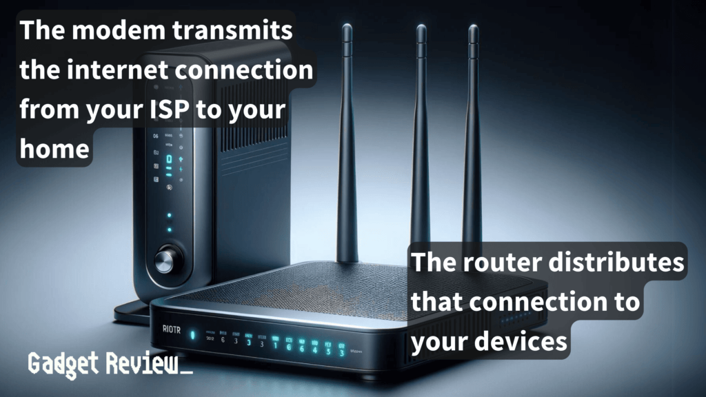 Wi-Fi Router Connected to a Cable Modem.