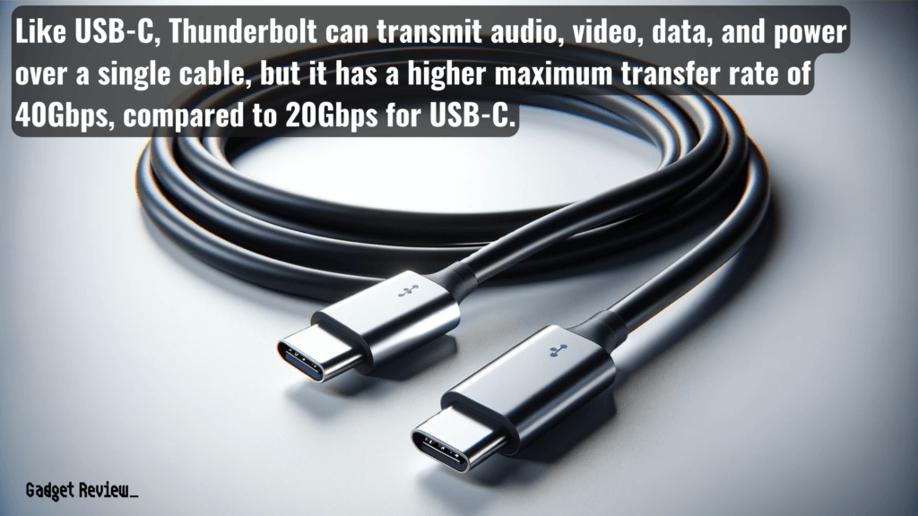 Thunderbolt connector cable