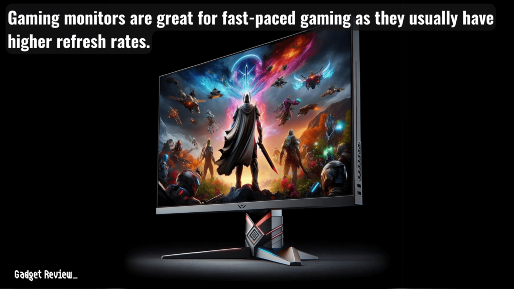 A gaming monitor 